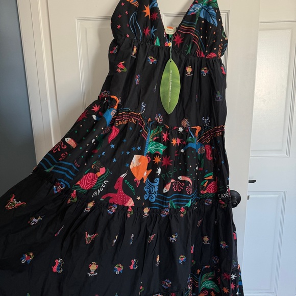 FARM RIO Rio Zodiac Embroidered Maxi Dress - Picture 10 of 13